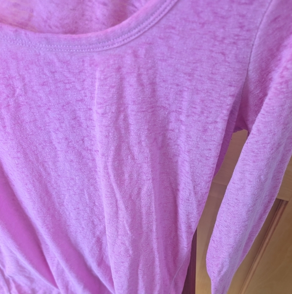 American Eagle Outfitters Burnout Pink Long Sleeve Tee - Picture 5 of 8